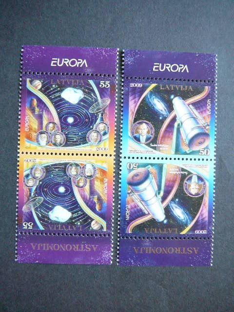 Latvija 2009 Europa Kosmosas Astronomai MNH #1