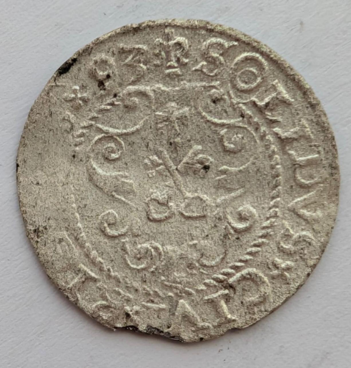 Žygimanto Vazos 1593 šilingas Ryga