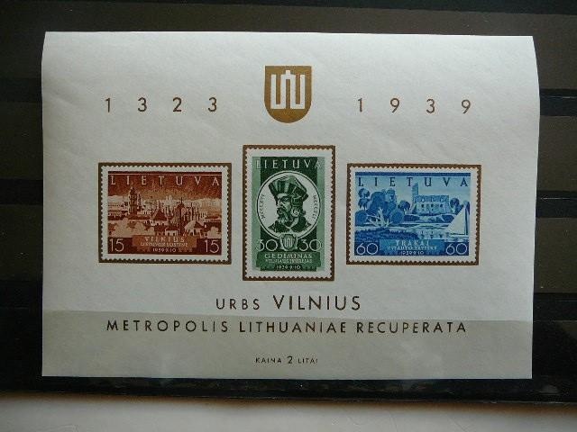 Lietuva 1940 446/8 Vilniaus atgavimas Blk2 MLH #5