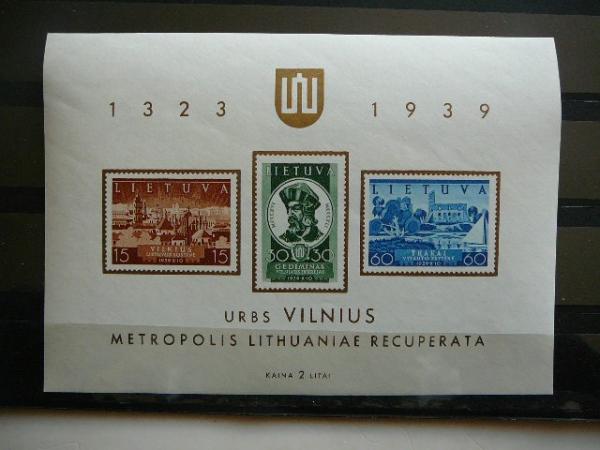 Lietuva 1940 446/8 Vilniaus atgavimas Blk2 MLH #5