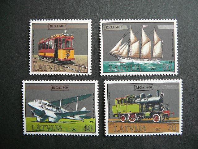 Latvija 1999 Laivai Lektuvai Garveziai MNH #