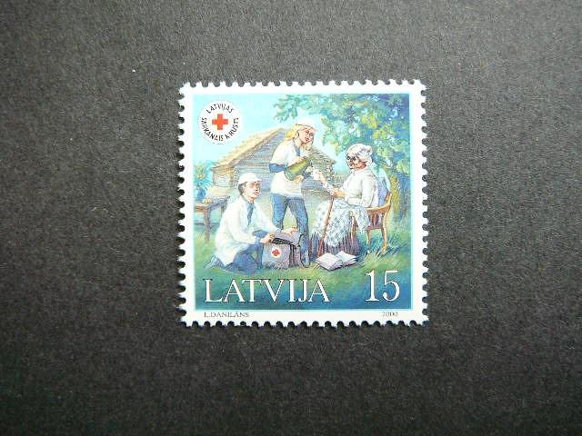 Latvija 2000 Raudonas Kryzius svarus MNH #