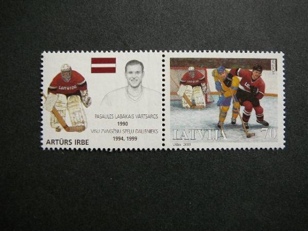 Latvija 2000 Ledo ritulys svarus MNH #