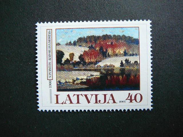 Latvija 2001 Daile svarus MNH #