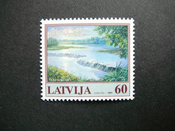 Latvija 2001 Europa Gamta svarus MNH #