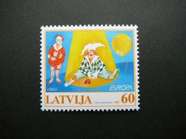 Latvija 2002 Europa Cirkas svarus MNH #