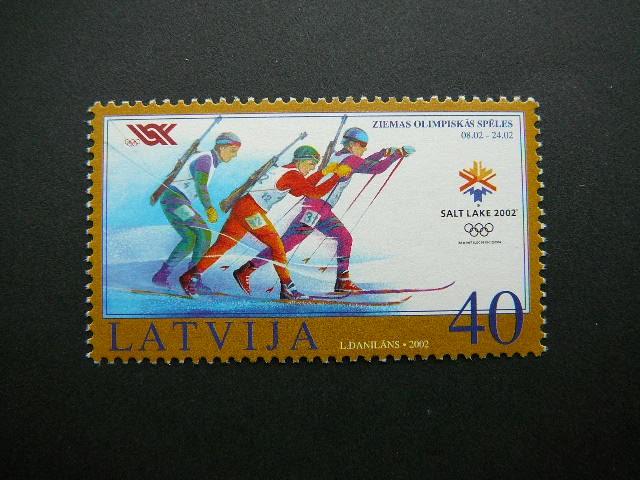 Latvija 2002 Olimpines ziemos svarus MNH # 