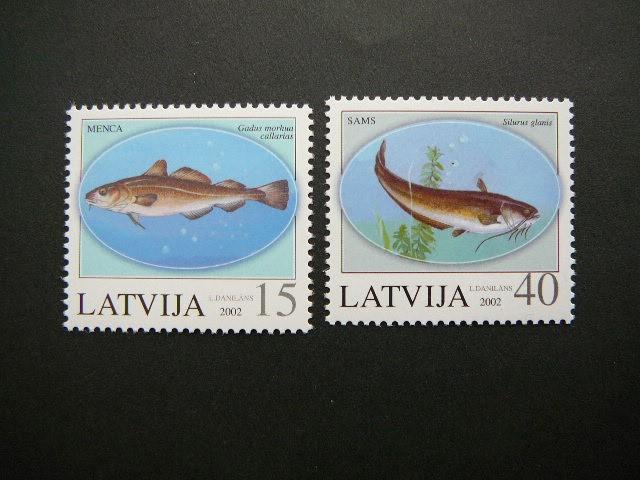 Latvija 2002 Zuvys svarus MNH # 
