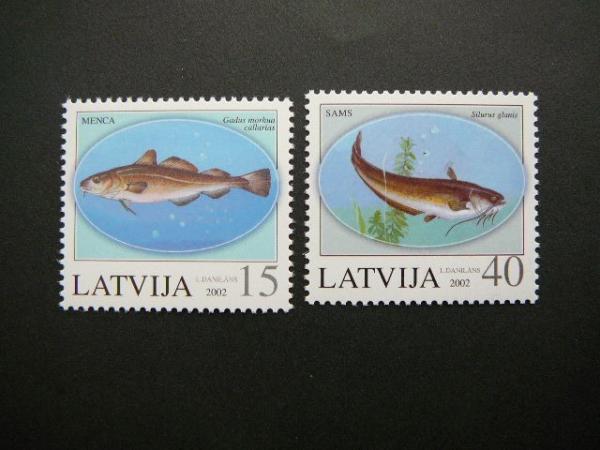 Latvija 2002 Zuvys svarus MNH # 
