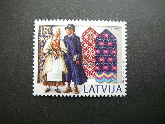 Latvija 2003 Nacionaliniai kostiumai svarus MNH #