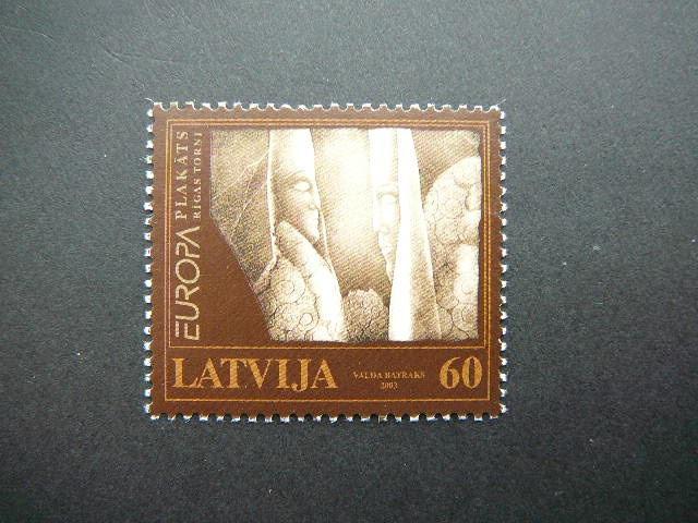 Latvija 2003 Europa Daile svarus MNH #