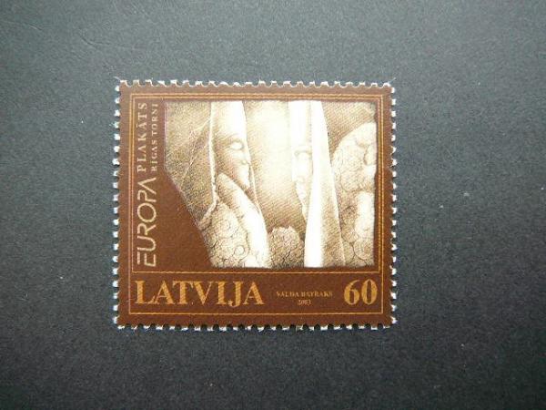 Latvija 2003 Europa Daile svarus MNH #