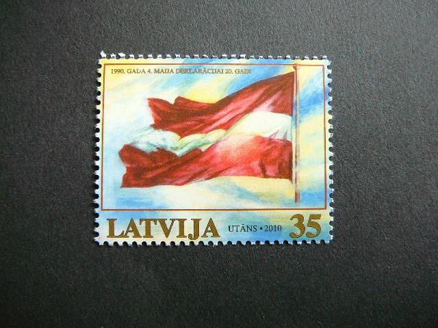 Latvija 2010 Deklaracija Veliava svarus MNH #