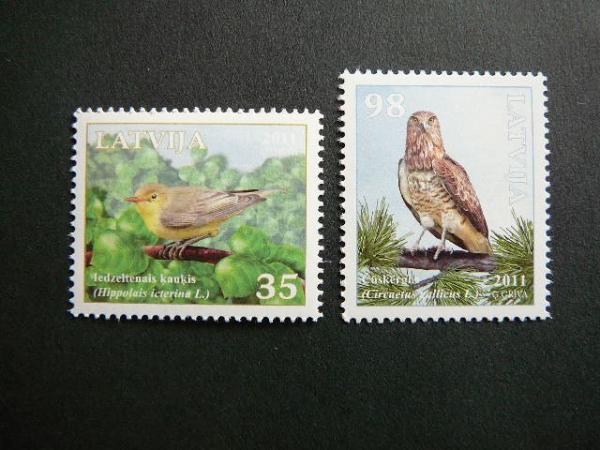 Latvija 2011 Pauksciai svarus MNH #