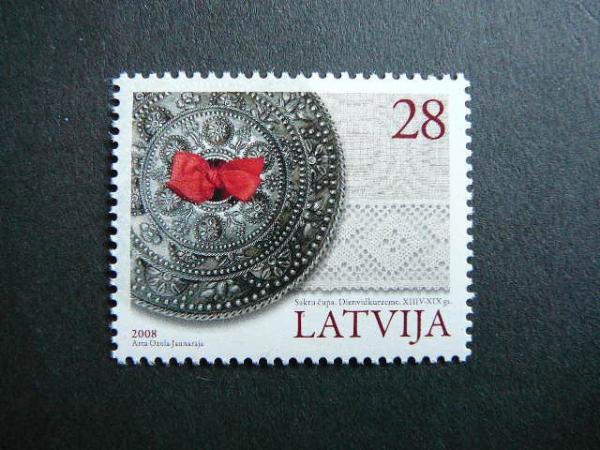 Latvija 2008 Papuosalai svarus MNH #