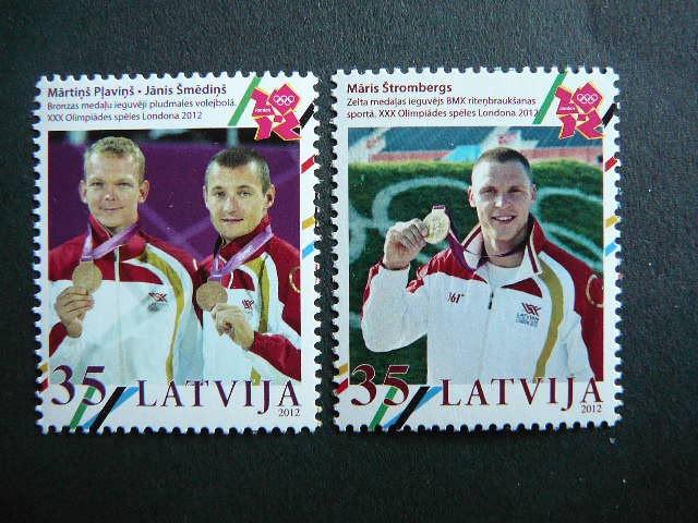 Latvija 2012 Olimpines Medaliai svarus MNH #