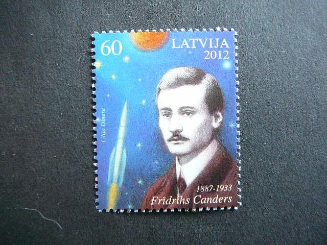 Latvija 2012 Kosmosas F.Canderis svarus MNH #