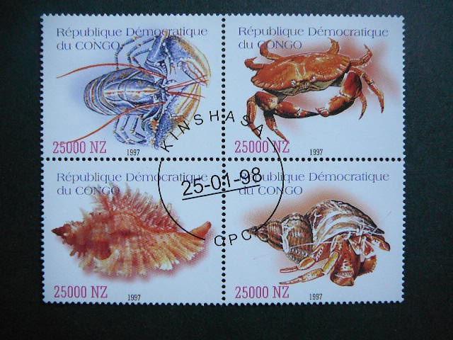 Kongas 1997 Krabai Kriaukles Veziai antsp. 