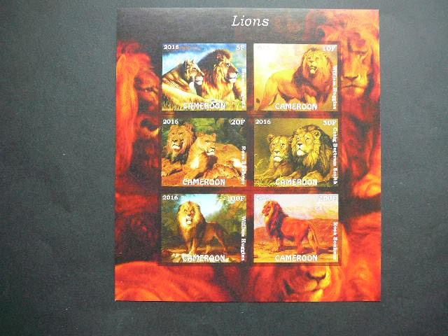 Kamerunas 2016 Liutai Kates laukines svarus #bd