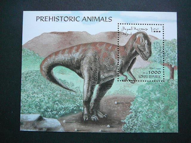 Somalis 1999 Dinozaurai svarus MNH #