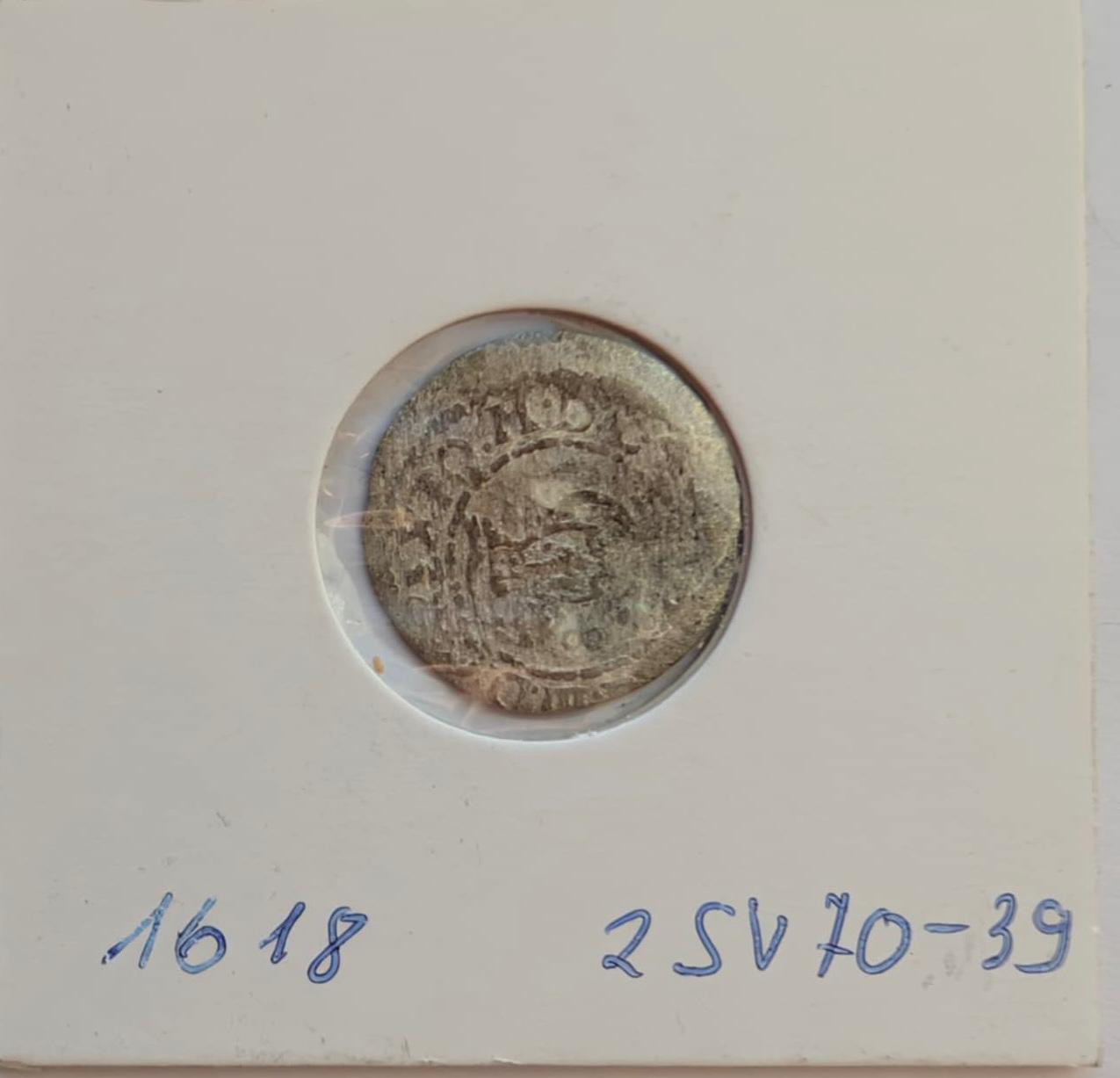 Žygimanto Vazos 1618 šilingas 