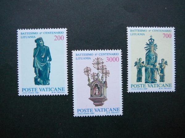 Lietuva - Vatikanas 1987 Sventos Statuleles svarus