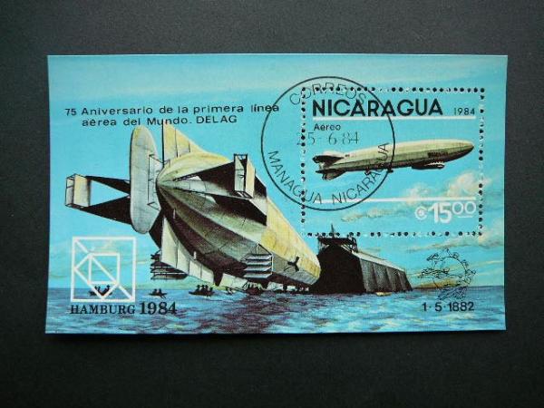 Nikaragva 1984 Dirizabliai antsp. # 