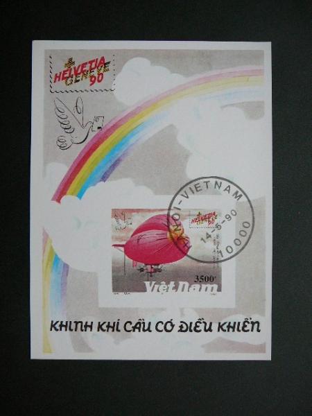 Vietnamas 1990 Dirizabliai antsp. #