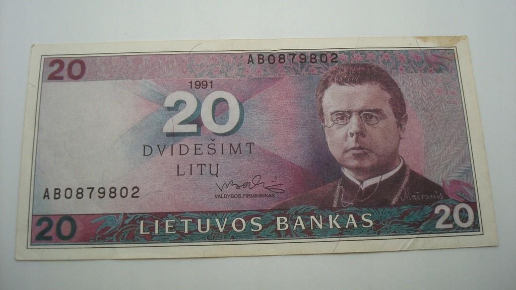 20 litų 1991 m.