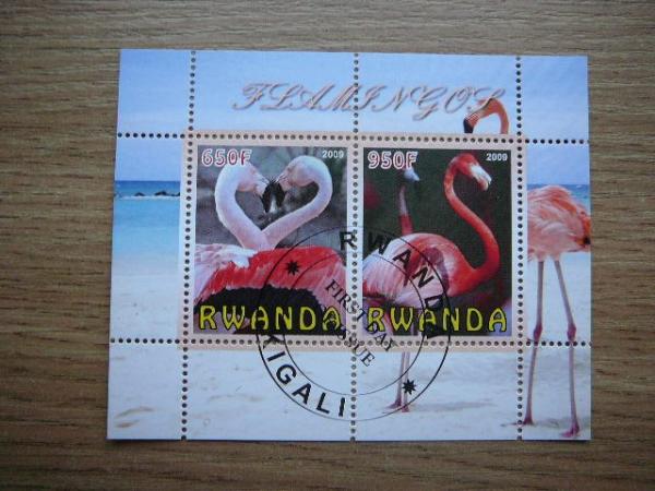 s374 Flamingai Pauksciai Ruanda 2009 antsp. 