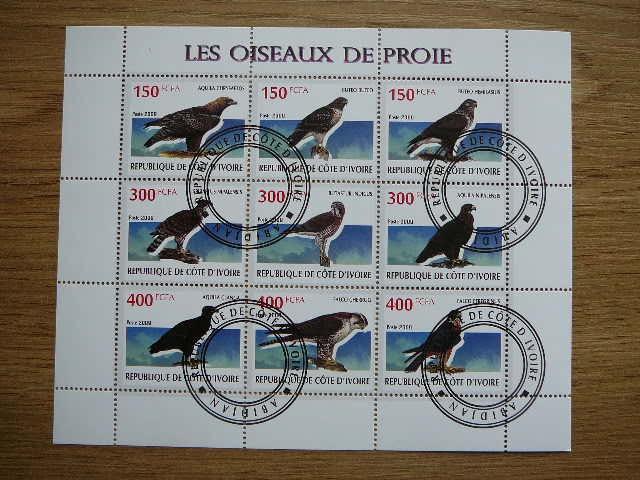 s464 Ereliai Pauksciai Ivory Coast 2009 antsp. #