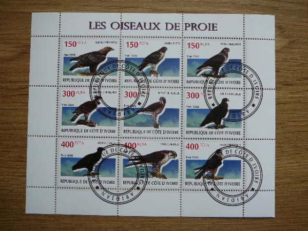 s464 Ereliai Pauksciai Ivory Coast 2009 antsp. #
