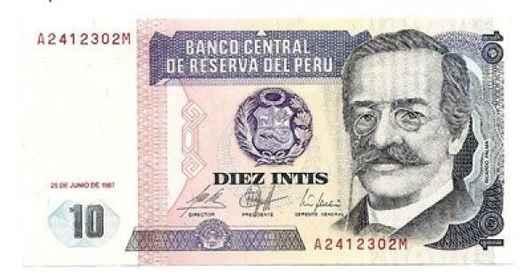 Peru. 10 inčių ( 1987 ) UNC