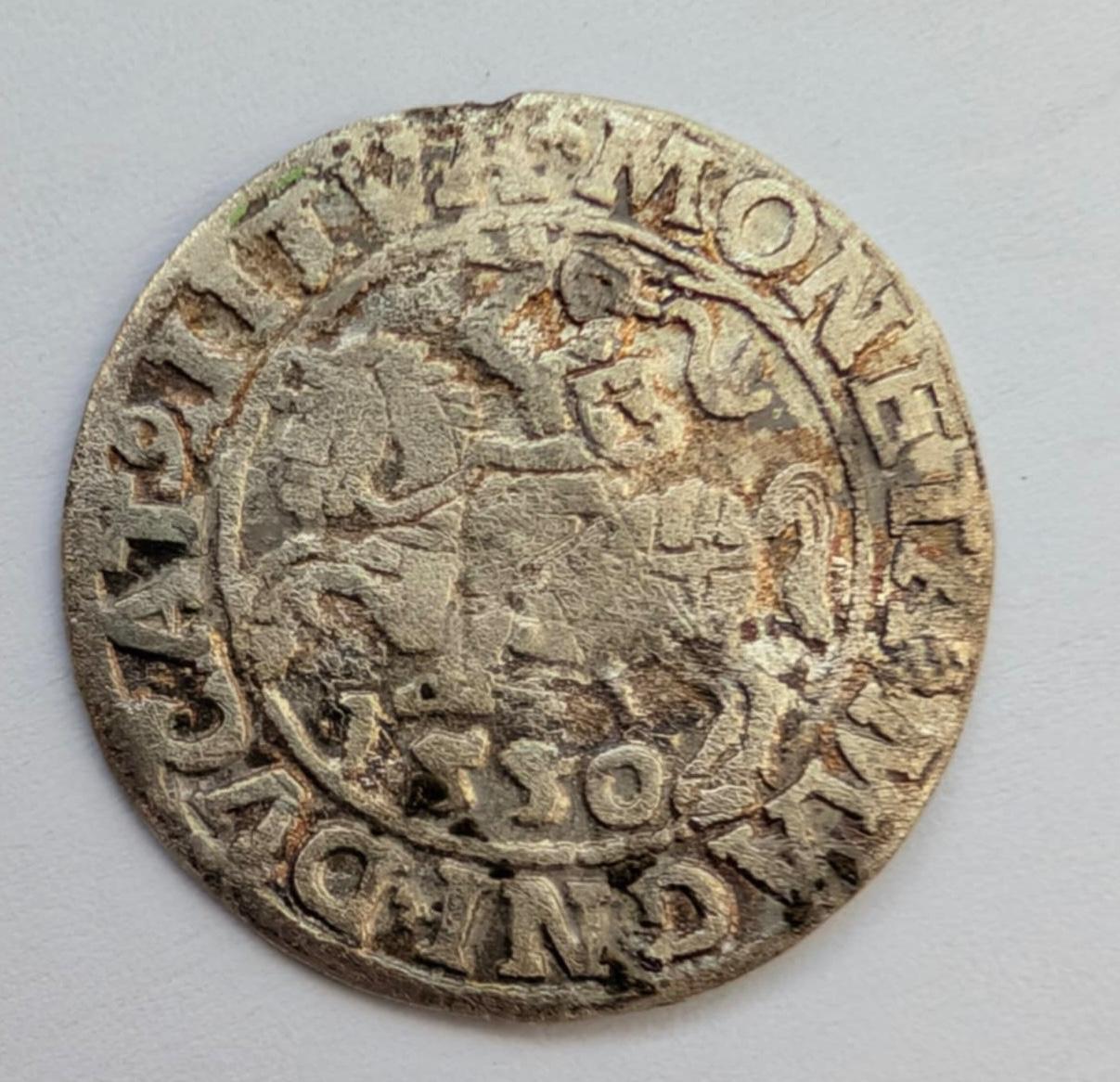 Žygimanto Augusto 1550 pusgrašis 