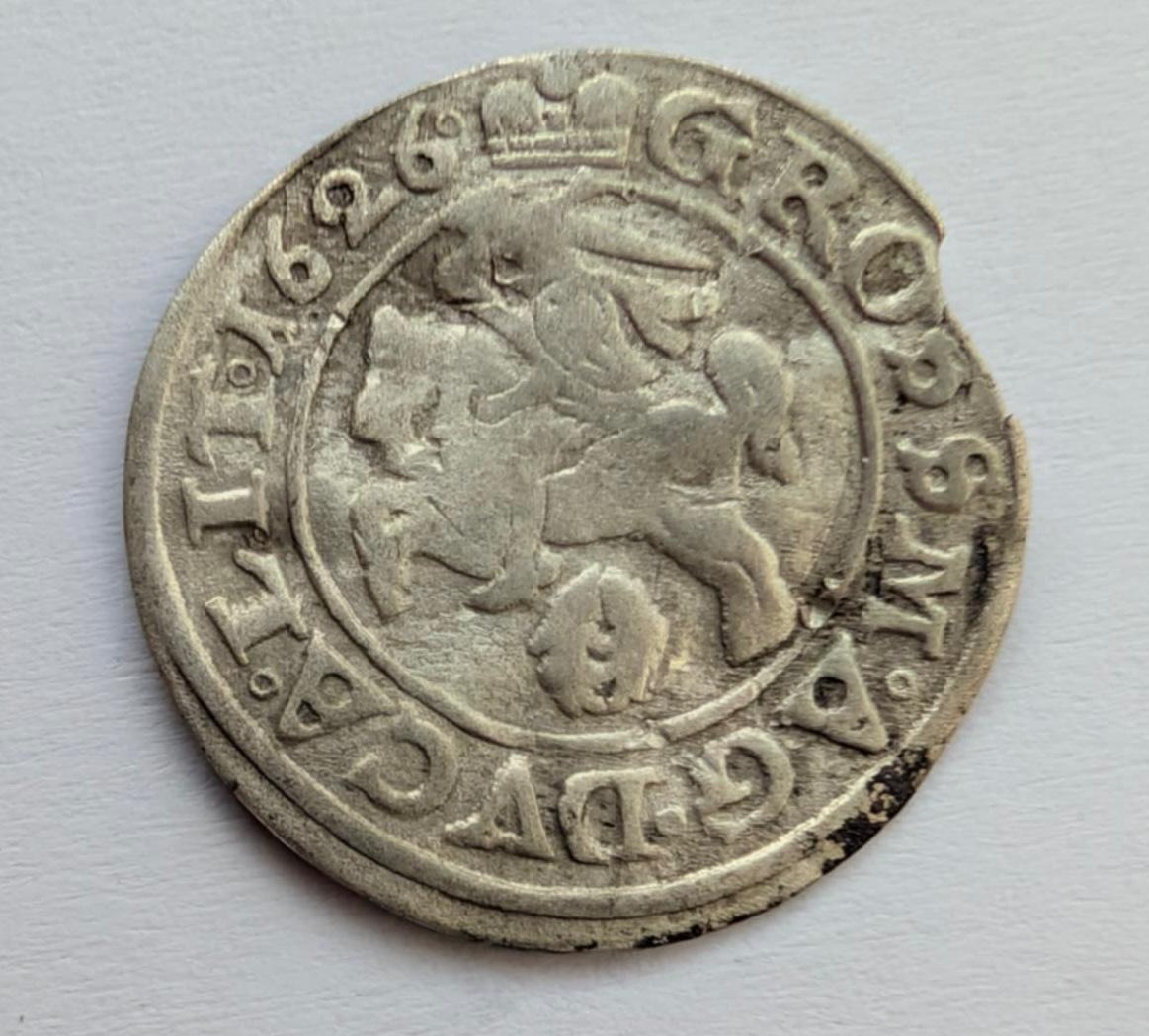 Neaprašytas Žygimanto Vazos 1626 grašis M.AG