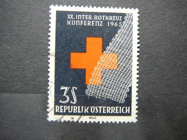 Austrija 1965 1195 Raudonas Kryzius antsp. #
