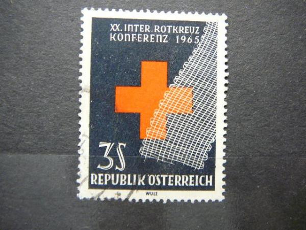 Austrija 1965 1195 Raudonas Kryzius antsp. #