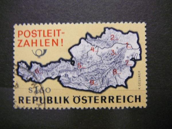 Austrija 1966 1201 Zemelapis antsp. # 