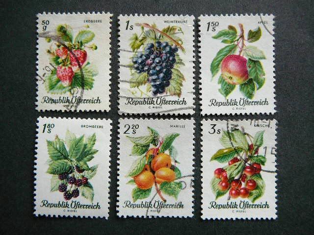 Austrija 1966 1223/8 Vaisiai antsp. #
