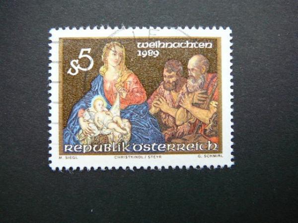 Austrija 1989 1977 Sventos Kaledos antsp. #