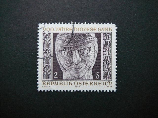 Austrija 1972 1387 Veidas antsp. #