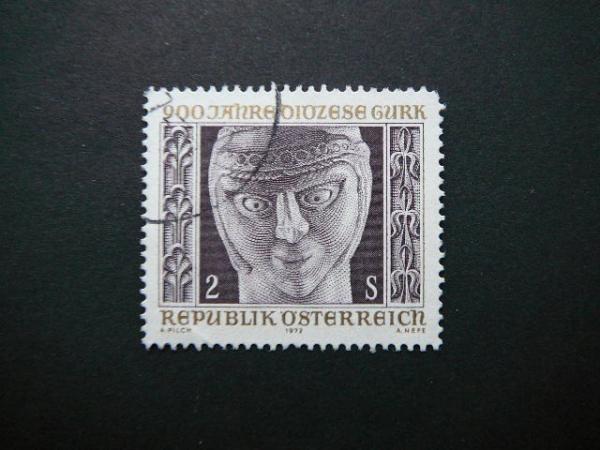 Austrija 1972 1387 Veidas antsp. #