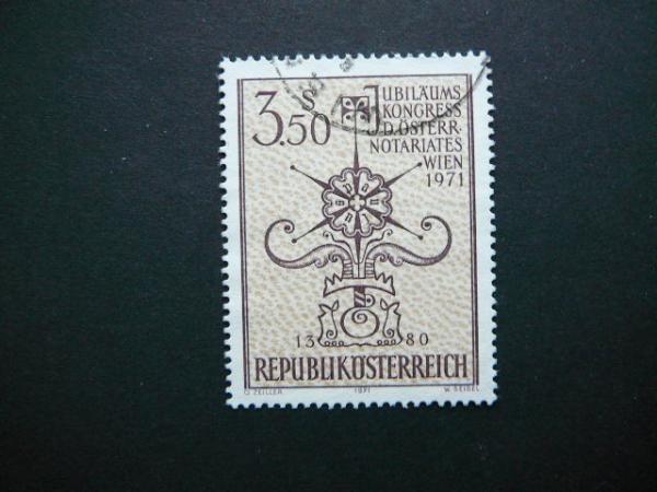 Austrija 1971 1359 Notaru kongresas antsp. #