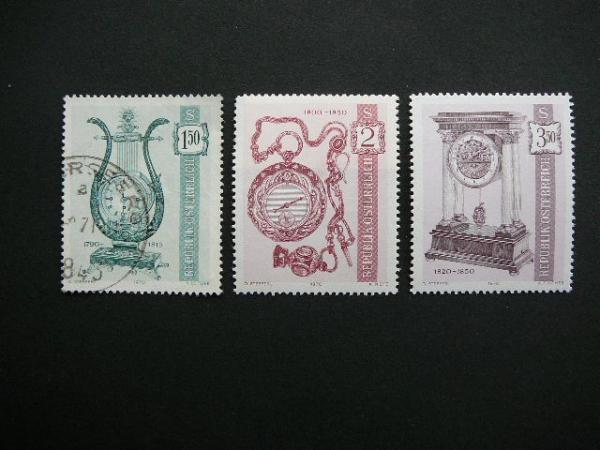 Austrija 1970 1344/6 Laikrodziai antsp. MNH #
