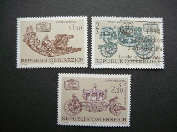 Austrija 1972 1406/8 Karietos antsp. svarus #