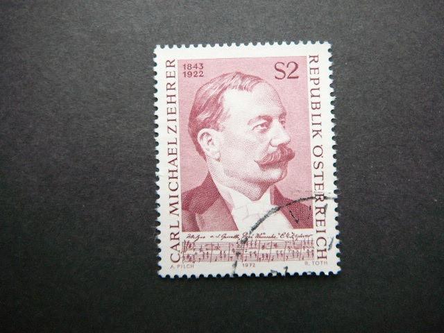 Austrija 1972 1403 Kompozitorius antsp. #