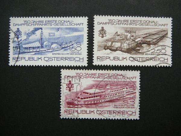 Austrija 1979 1601/3 Laivai antsp. #