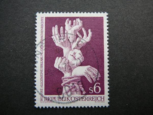 Austrija 1978 1595 Zmoniu teises Rankos antsp. #