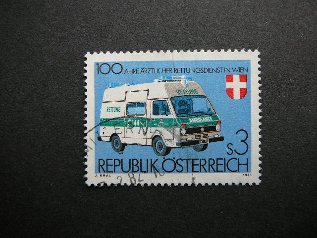 Austrija 1981 1694 Medicina Automobilis antsp. #