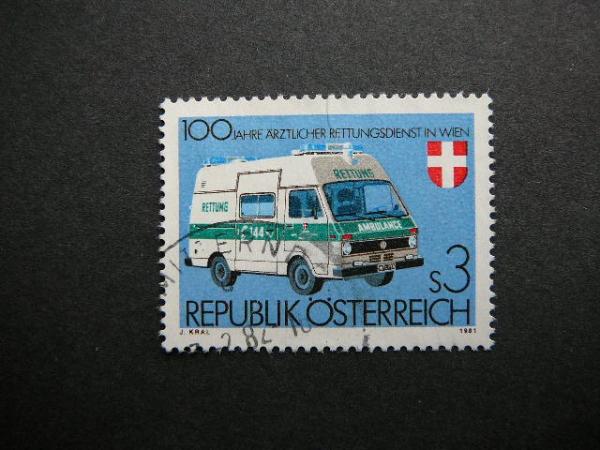 Austrija 1981 1694 Medicina Automobilis antsp. #